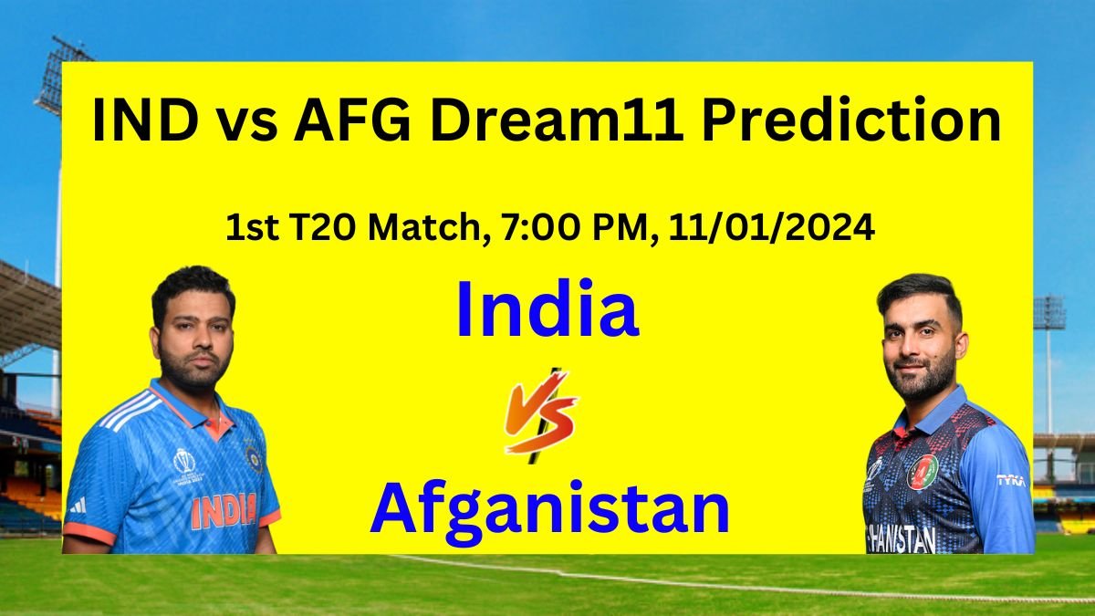 IND vs AFG 1st T20 Dream11 Prediction in Hindi