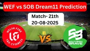 WEF vs SOB Dream11 Prediction in Hindi: इन 11 खिलाड़ियों के दम पर ही जीत पाएंगे 1 करोड़, बिना देरी किए टीम देखें