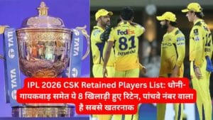 IPL 2026 CSK Retained Players List: धोनी-गायकवाड़ समेत ये 8 खिलाड़ी हुए रिटेन, पांचवे नंबर वाला है सबसे खतरनाक