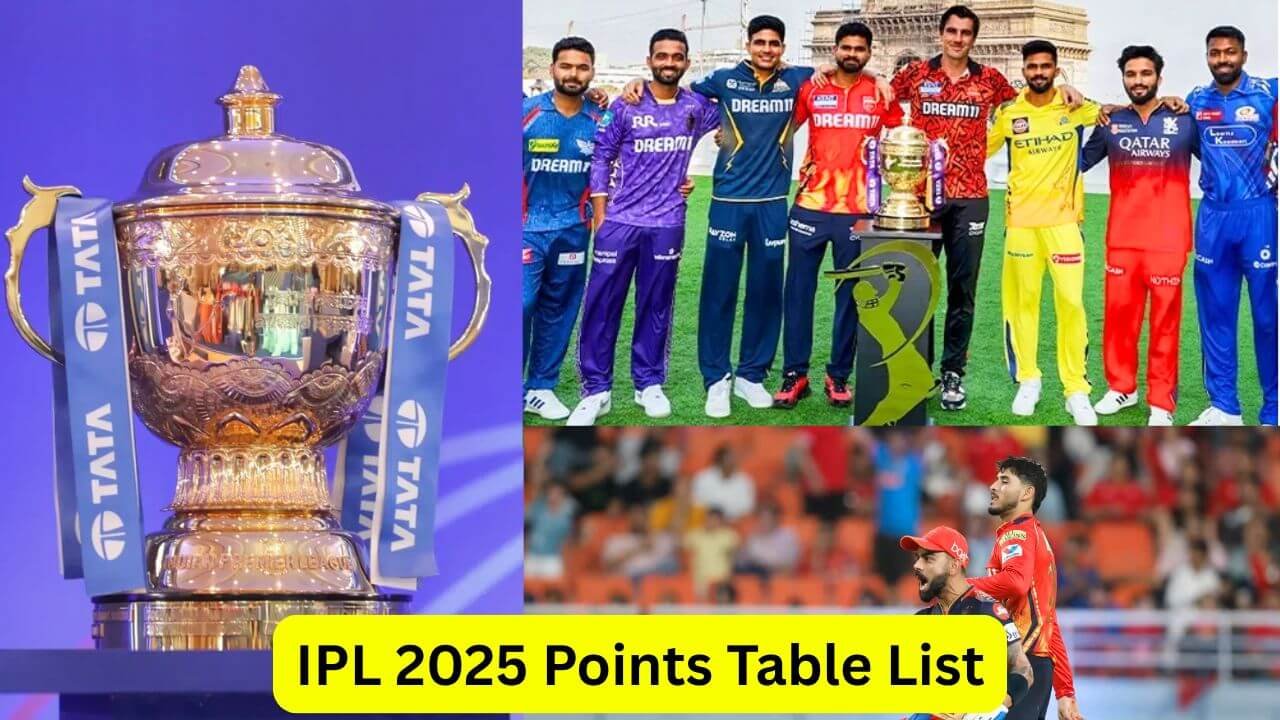 IPL 2025 Points Table All Team List