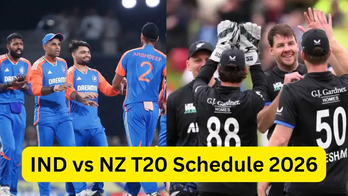 IND vs NZ T20 Schedule 2026