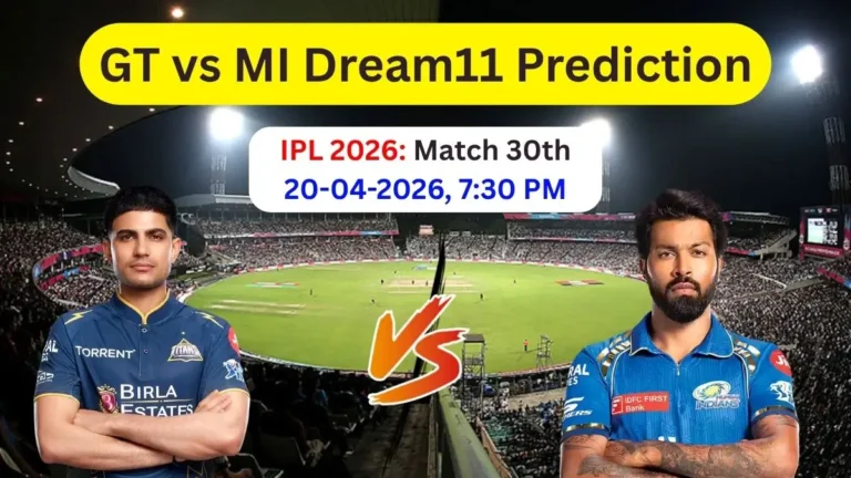 GT vs MI Dream11 Prediction Today Match in Hindi IPL 2026