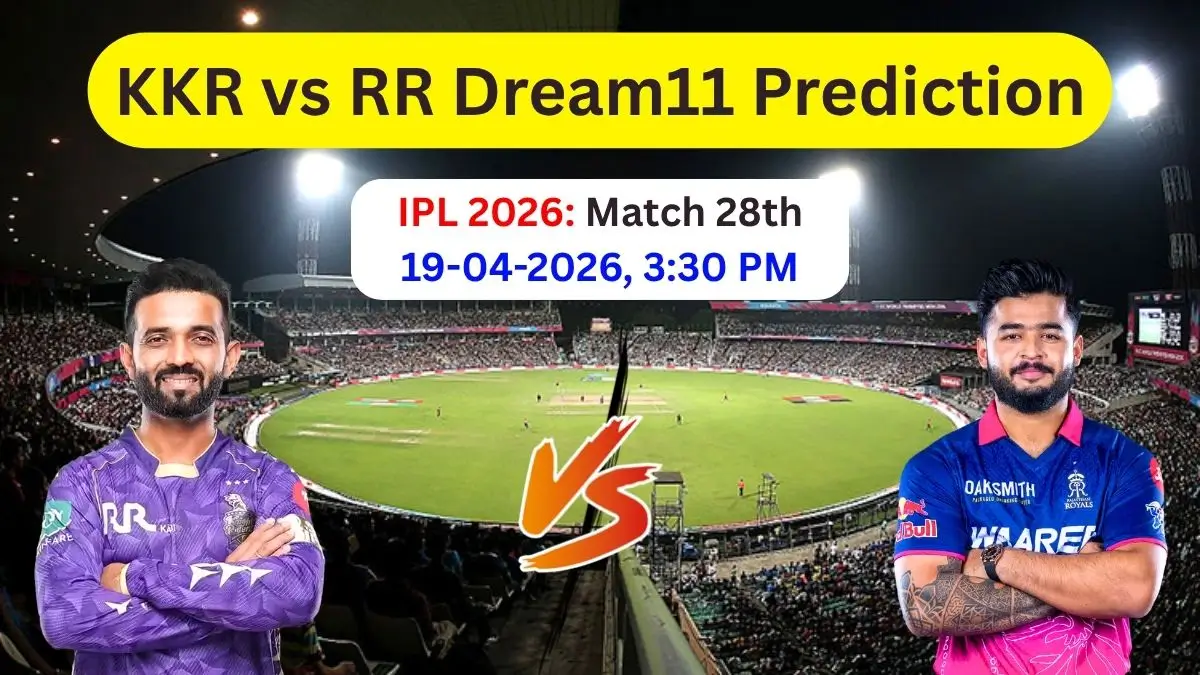 KKR vs RR Dream11 Prediction in Hindi