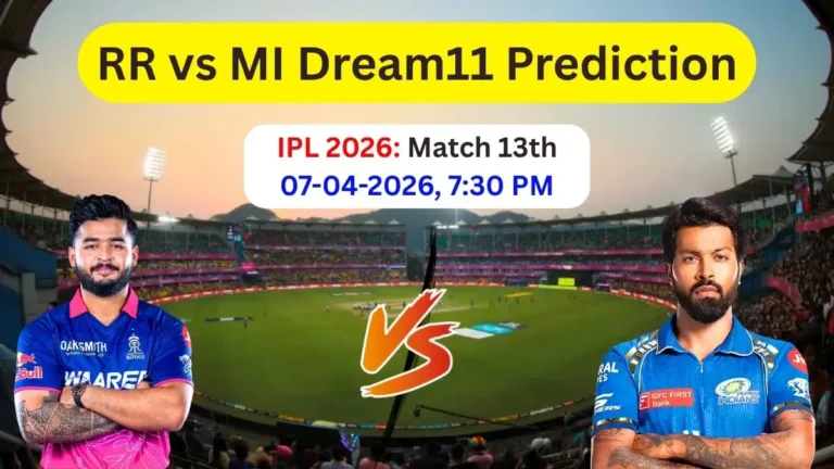 RR vs MI Dream11 Prediction